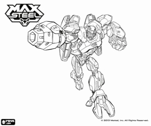 раскраска Cytro, андроид от Max Steel