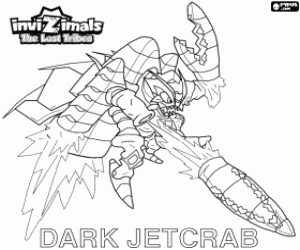 раскраска Dark Jetcrab, Invizimals Затерянные племена