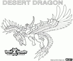 раскраска Desert Dragon, Invizimals Зона Теней