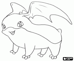 раскраска Digimon Patamon