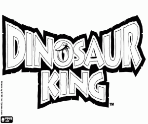 раскраска Dinosaur King логотип