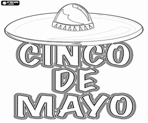 раскраска Fiesta del Cinco de Mayo