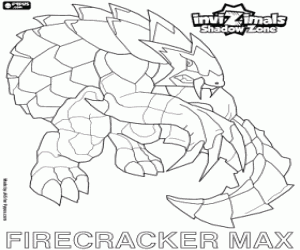 раскраска Firecracker Max, Invizimals Зона Теней