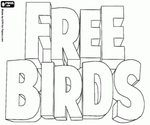 раскраска Free Birds логотип