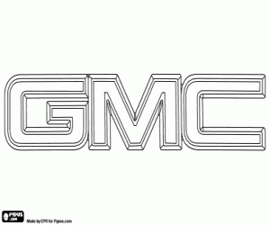 раскраска General Motors Company logo