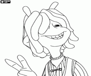 раскраска Glar, друг Neera хиппи