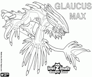 раскраска Glaucus Max, Invizimals Зона Теней