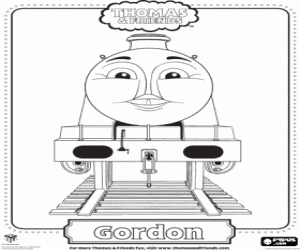 раскраска Gordon, Экспресс-поезд