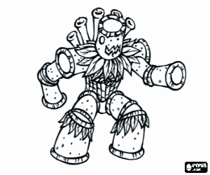 раскраска Gormiti Bu Bamboo