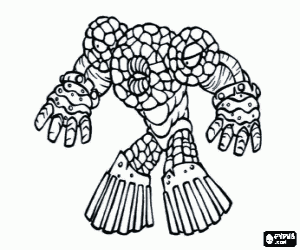 раскраска Gormiti, Furia lavica