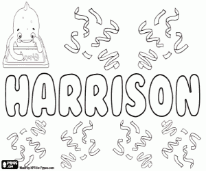 раскраска Harrisson, вариант Harrison