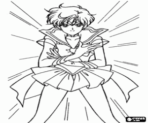 раскраска Haruka Tenou, Sailor Uranus