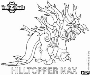раскраска Hilltopper Max, Invizimals