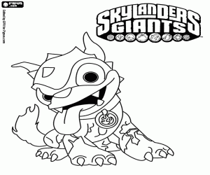 раскраска Hot Dog Skylander
