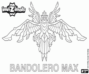 раскраска Invizimal ворона Bandolero Max