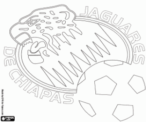 раскраска Jaguares de Chiapas логотип