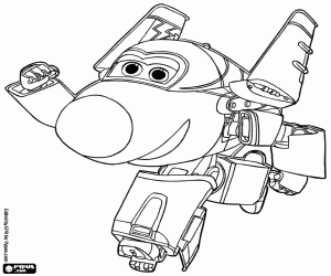 раскраска Jerome, истребитель, Super Wings