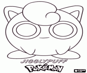 раскраска Jigglypuff, покемон