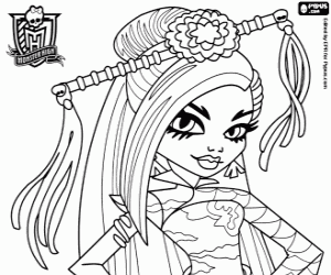 раскраска Jinafire Long, Monster High