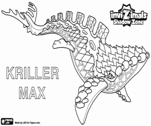 раскраска Kriller Маx, Invizimals Зона Теней