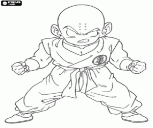 раскраска Krillin, Первым соперником Son Goku