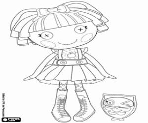 раскраска Lalaloopsy кукла с совой