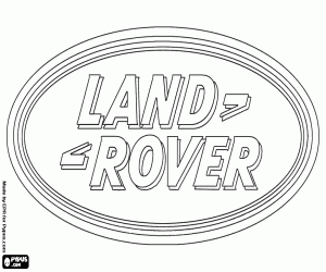 раскраска Land Rover логотип