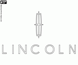 раскраска Lincoln Motor Company логотип