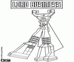 раскраска Lord Business, Лего Фильм