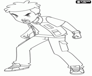 раскраска Lucas, характер Gormiti