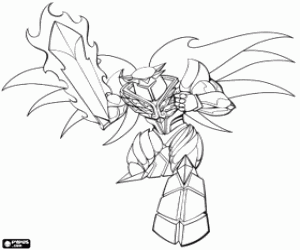 раскраска Luminor, Gormiti Mythos