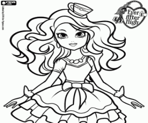 раскраска Madeline Hatter, Ever After High