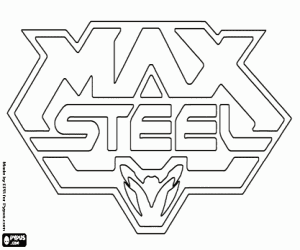 раскраска Max Steel логотип