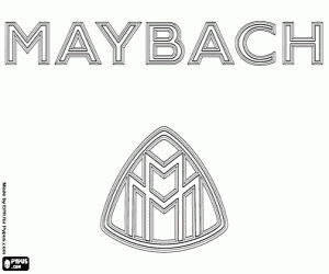 раскраска Maybach логотип