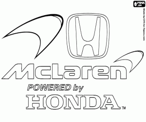 раскраска McLaren Honda logo