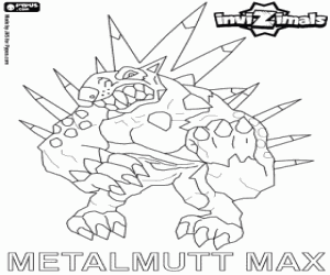 раскраска Metalmutt Max, Invizimals