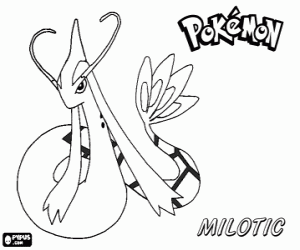 раскраска Milotic, покемон