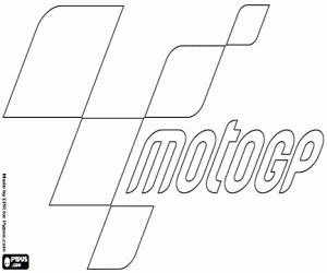 раскраска Moto GP логотип