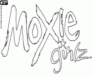 раскраска Moxie Girlz эмбле́ма