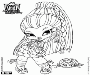 раскраска Nefera de Nile, Baby Monster High