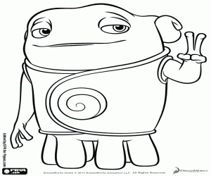 раскраска O, главный герой