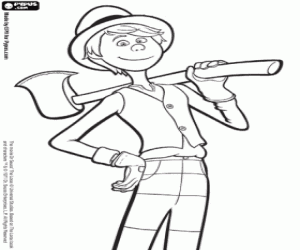 раскраска Once-Ler с топором, Lorax