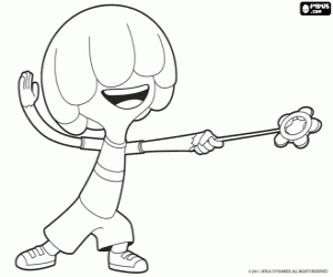 раскраска Ongo играет