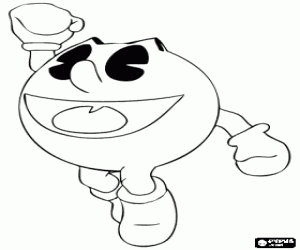 раскраска Pac-Man прыжки