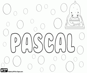 раскраска Pascal, Паскаль, французский имя для мальчика