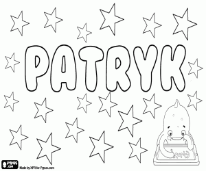 раскраска Patryk, Patrik, Патрик вариант