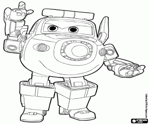 раскраска Paul самолет полиции