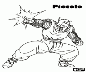 раскраска Piccolo, воин из Dragon Ball