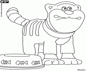 раскраска Pidsley, кошки фермы