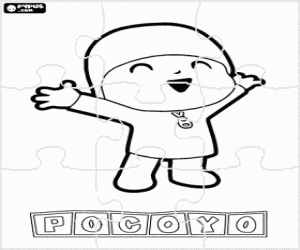 раскраска Pocoyo Пазл